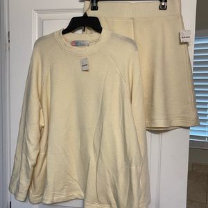 Free people sweatshirt and skirt set